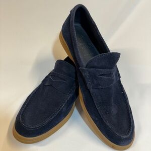 Brunello Cucinelli Suede Loafers - Navy